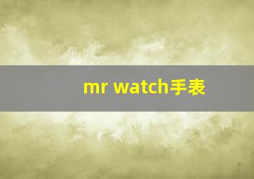 mr watch手表